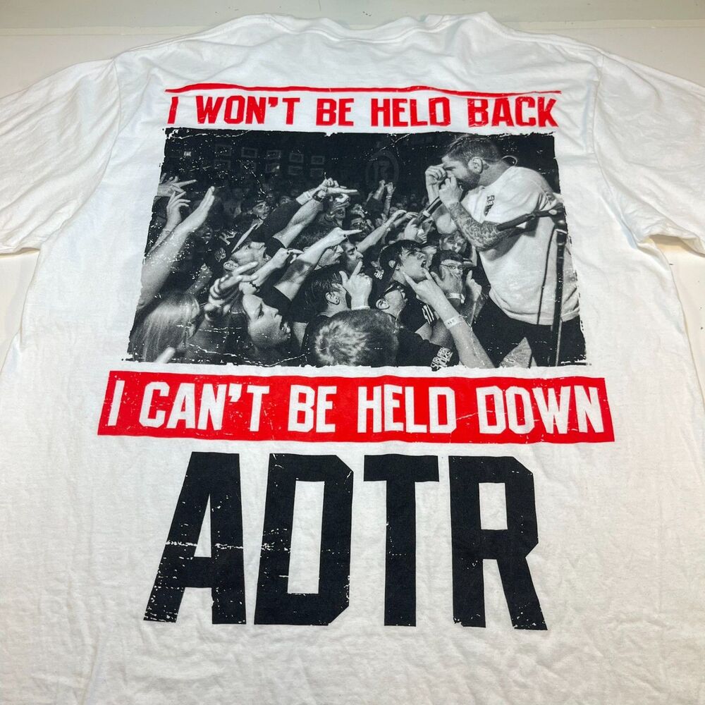 ADTR A Day To Remeber I Wont Be Held Back Concert Tour T SHIRT Sz XL